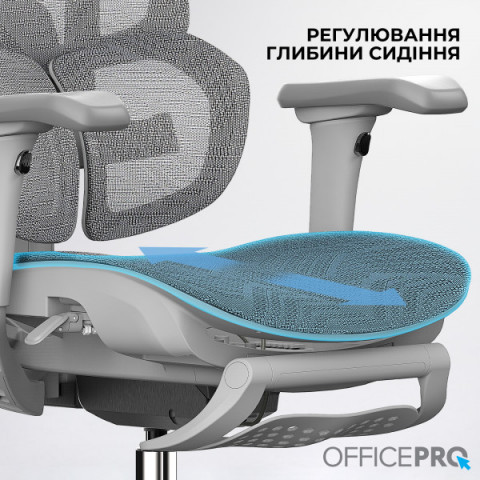 Крісло офісне OfficePro OC950G Grey Купити в Україні
