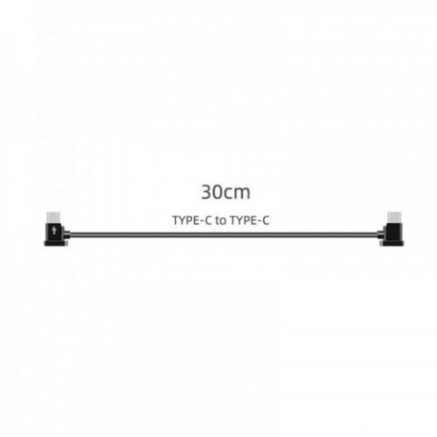 Кабель Goojodoq Type-C-Type-C для пульта квадрокоптера DJI Mavic Mini 2 3 Air 2 2S 0.3m Black (100500392440660030-TT)