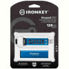 Флеш-накопичувач USB3.2 128GB Kingston IronKey Keypad 200 Type-A Blue (IKKP200/128GB)