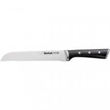Ніж для хліба Tefal Ice Force, 20см, нержавіюча сталь, пластик, чорний
