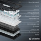 Бездротова механічна клавіатура GamePro Asgard Valhalla Pro (MK160B-D-Pro) 75% Rainy switches Купити в Україні