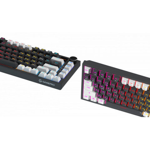 Бездротова механічна клавіатура GamePro Asgard Valhalla Pro (MK160B-D-Pro) 75% Rainy switches Купити в Україні