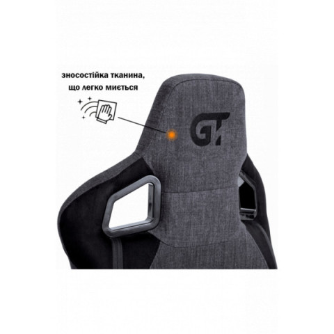 Геймерське крісло GT Racer X-8005 Dark Gray/Black Suede