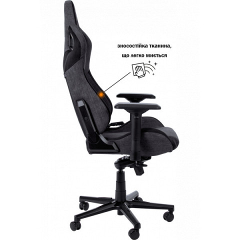 Геймерське крісло GT Racer X-8005 Dark Gray/Black Suede