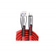 Кабель ColorWay USB - USB Type-C (M/M), 2.4 А, 1 м, Red (CW-CBUC012-RD)