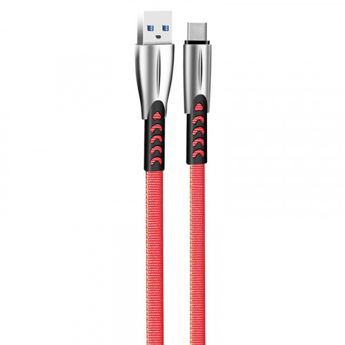 Кабель ColorWay USB-USB-C, 2.4А, 1м, Red (CW-CBUC012-RD)