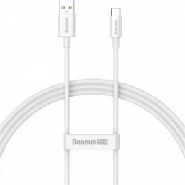 Кабель Baseus Superior USB-USB Type-C, 5A, 100W, 1м White (CAYS001302)