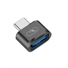 Перехідник SkyDolphin OT05 Mini Type-C - USB black (ADPT-00029)