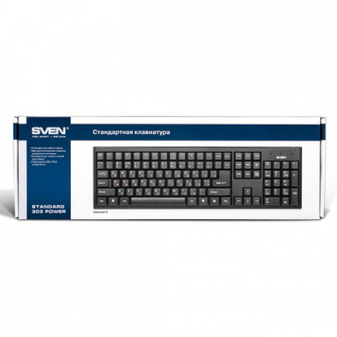 Клавіатура Sven 303 Standard Power Black USB+PS/2