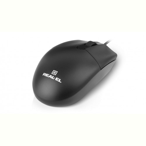 Миша REAL-EL RM-210 Black (EL123200036)