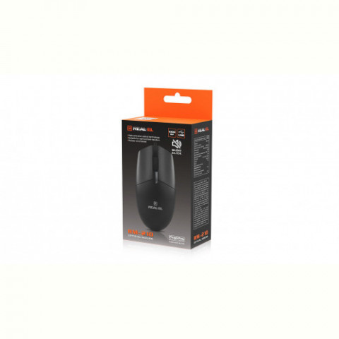 Миша REAL-EL RM-210 Black (EL123200036)