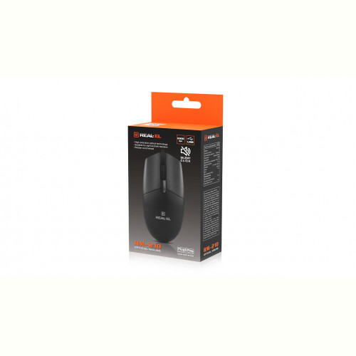 Миша REAL-EL RM-210 Black (EL123200036)