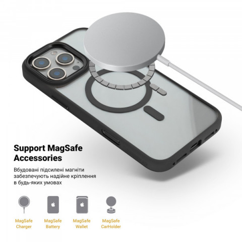 Чохол ArmorStandart Unit MagSafe для Apple iPhone 16 Pro Max Black (ARM78713)