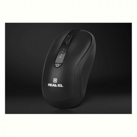 Миша бездротова REAL-EL RM-450W Black