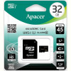 Карта пам`ятi MicroSDHC 32GB UHS-I Class 10 Apacer + SD adapter (AP32GMCSH10U1-R)