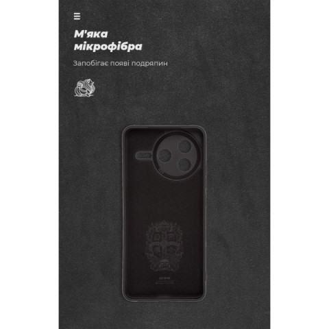 Чохол ArmorStandart ICON для Xiaomi Poco F7 Pro Camera cover Black (ARM80361)