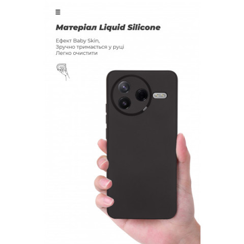 Чохол ArmorStandart ICON для Xiaomi Poco F7 Pro Camera cover Black (ARM80361)