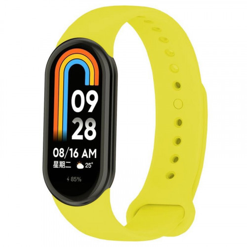 Силіконовий ремінець BeCover для Xiaomi Mi Smart Band 8 Yellow (709399)