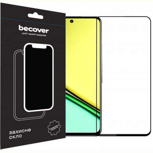 Захисне скло BeCover для Realme C67 Black (710633)