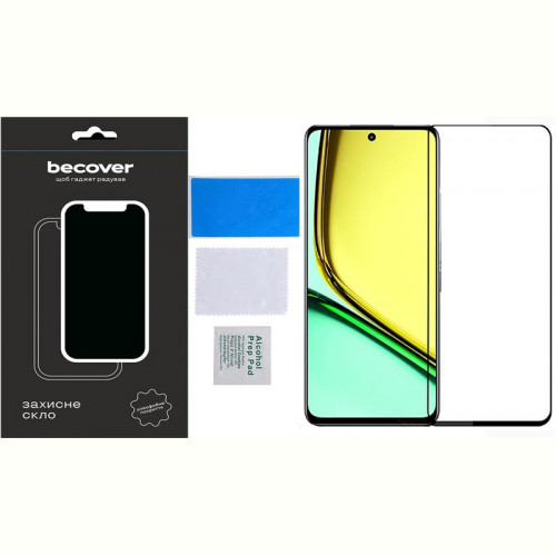 Захисне скло BeCover для Realme C67 Black (710633)