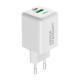 Мережевий зарядний пристрій ArmorStandart AR371 30W GaN Type-C + USB-A White (ARM77549)