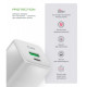 Мережевий зарядний пристрій ArmorStandart AR371 30W GaN Type-C + USB-A White (ARM77549)