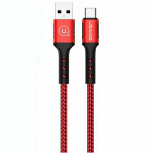 Кабель Usams US-SJ289 USB - USB Type-C, 1.2 м, Red (SJ289USB02)