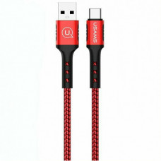 Кабель Usams US-SJ289 USB - USB Type-C, 1.2 м, Red (SJ289USB02)