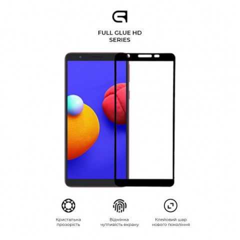 Захисне скло ArmorStandart Full Glue HD для Samsung A01 Core (A013F) Black (ARM58299)