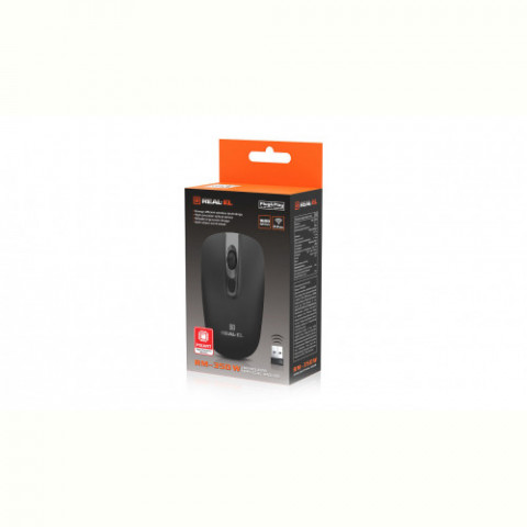 Миша бездротова REAL-EL RM-350W Black