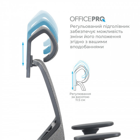 Крісло офісне OfficePro Comfort OC524G Gray Купити в Україні