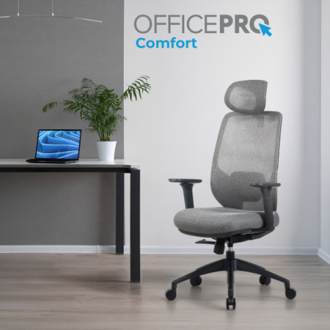 Крісло офісне OfficePro Comfort OC524G Gray Купити в Україні