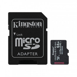 Карта пам`ятi MicroSDHC 64GB UHS-I/U3 Class 10 Kingston Industrial + SD-adapter (SDCIT2/64GB)