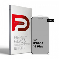 Захисне скло ArmorStandart Pro Anti-spy Matte для Apple iPhone 16 Plus Black (ARM79398)