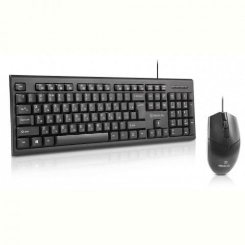 Комплект (клавіатура, миша) REAL-EL Kit 511 Black