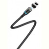 Кабель Borofone BU16 USB - Lightning, 1.2 м, магнітний, Black (BU16LB)