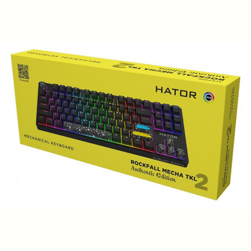 Клавіатура Hator Rockfall 2 Mecha TKL Authentic Edition Black (HTK-530)