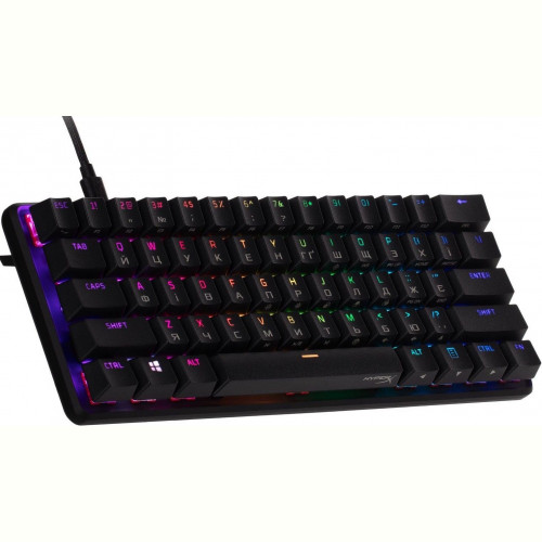 Клавіатура HyperX Alloy Origins 60 Red RGB UA Black (4P5N4AA)