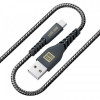 Кабель Luxe Cube Kevlar USB-microUSB, 1.2м, чорний (8886668686242)