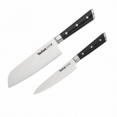 Набір ножів Tefal Ice Force, 2шт, нержавіюча сталь, пластик, чорний