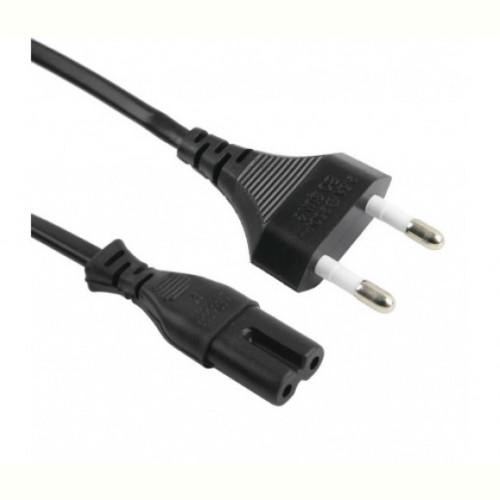 Кабель живлення Voltronic 1.2m, 0.5mm, PC-184/2 CEE7/16-C7/05726 2 pin, Black