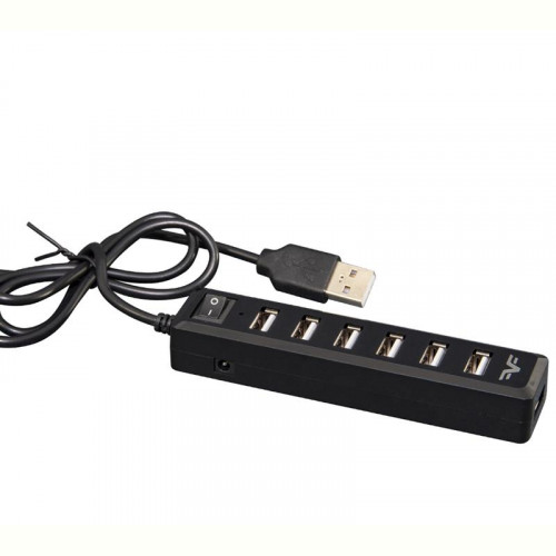 Концентратор USB 2.0 Frime 7хUSB2.0 Black (FH-20040)