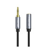 Кабель Cabletime Audio 3.5 mm M - 3.5 mm F, 1 m, Black, 3 pin (CF11H)