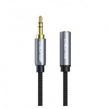 Кабель Cabletime Audio 3.5 mm M - 3.5 mm F, 1 m, Black, 3 pin (CF11H)