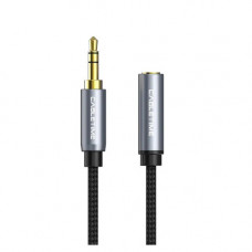 Кабель Cabletime Audio 3.5 mm M - 3.5 mm F, 1 m, Black, 3 pin (CF11H)