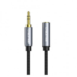 Кабель Cabletime Audio 3.5 mm M - 3.5 mm F, 1 m, Black, 3 pin (CF11H)