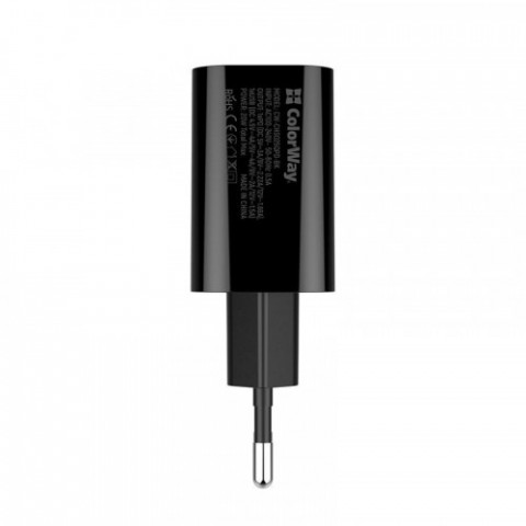 Мережевий зарядний пристрій ColorWay (1USB Type-C PDx3A
