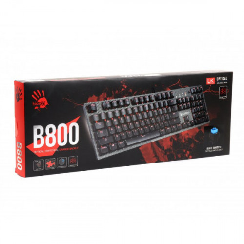 Механічна клавіатура A4Tech Bloody B800 NetBee , чорна з малюнком, USB