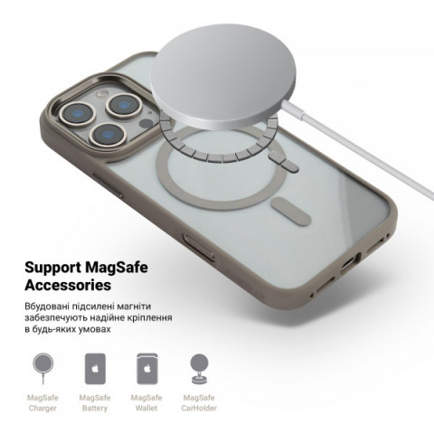 Чохол ArmorStandart Unit MagSafe для Apple iPhone 16 Pro Titanium Grey (ARM78710)