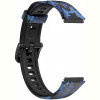 Ремінець BeCover Modern Style для Huawei Band 7/Honor Band 7 Black-Blue (709445)